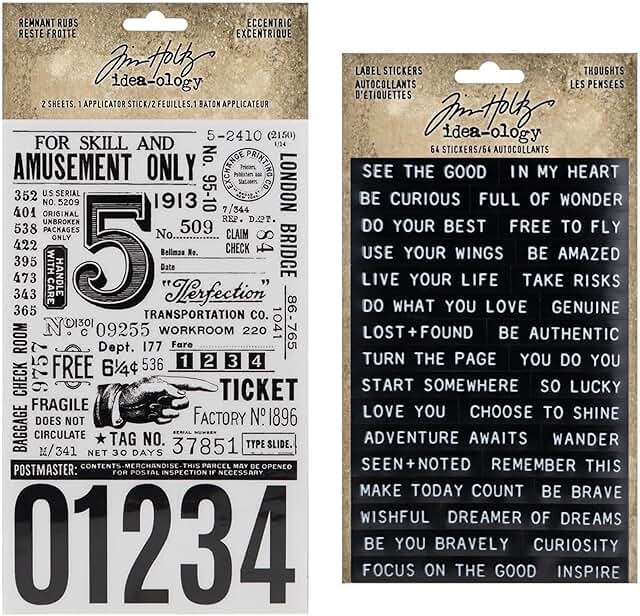 Eccentric Remnant Rubs and Label Stickers Bundle