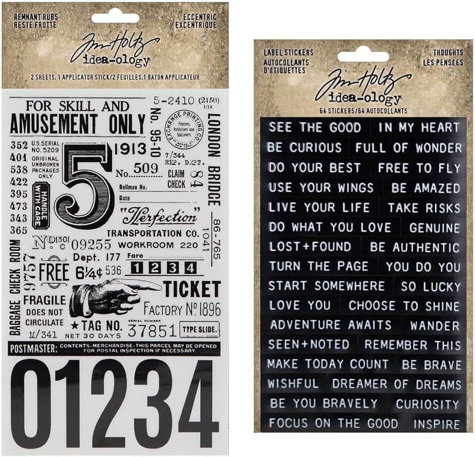 Eccentric Remnant Rubs and Label Stickers Bundle