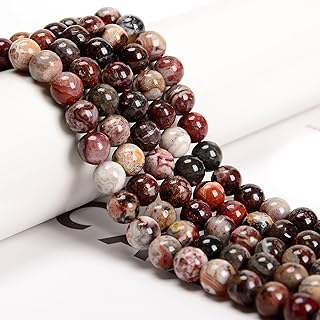 8mm 95pcs Natural Laguna Lace Agate Beads for Jewelry