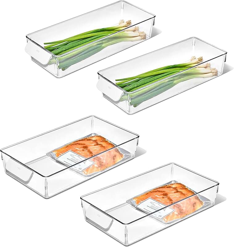 4-Piece Fridge Storage Bin Set