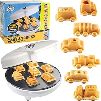 Mini Waffle Maker for 7 Vehicle Shapes
