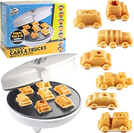Mini Waffle Maker for 7 Vehicle Shapes