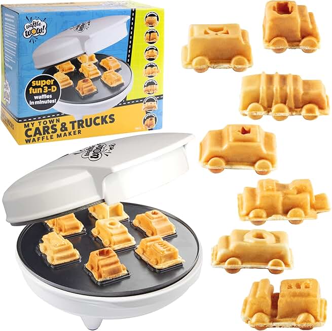 Mini Waffle Maker for 7 Vehicle Shapes