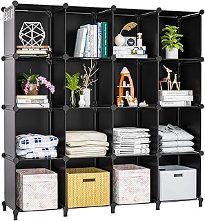 16-Cubby Closet and Book Storage Organizer