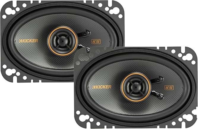 Pair of 4x6 Coaxial Speakers with Tweeters