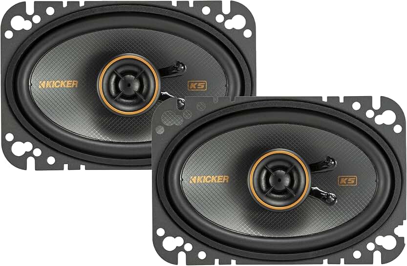 Pair of 4x6 Coaxial Speakers with Tweeters