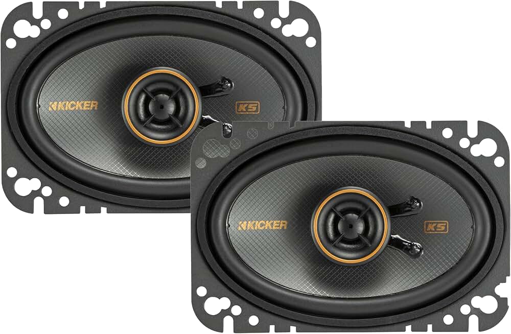 Pair of 4x6 Coaxial Speakers with Tweeters