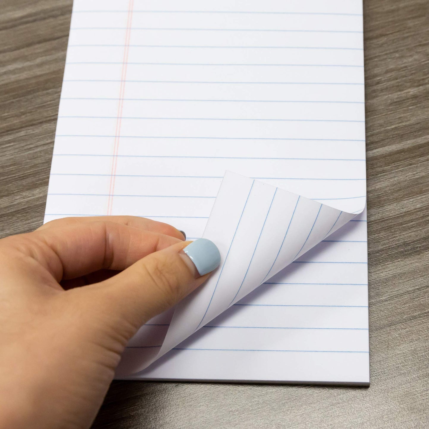 Perforated White Memo Pads, 50 Sheets, 5x8 Inches, 2 Pack
