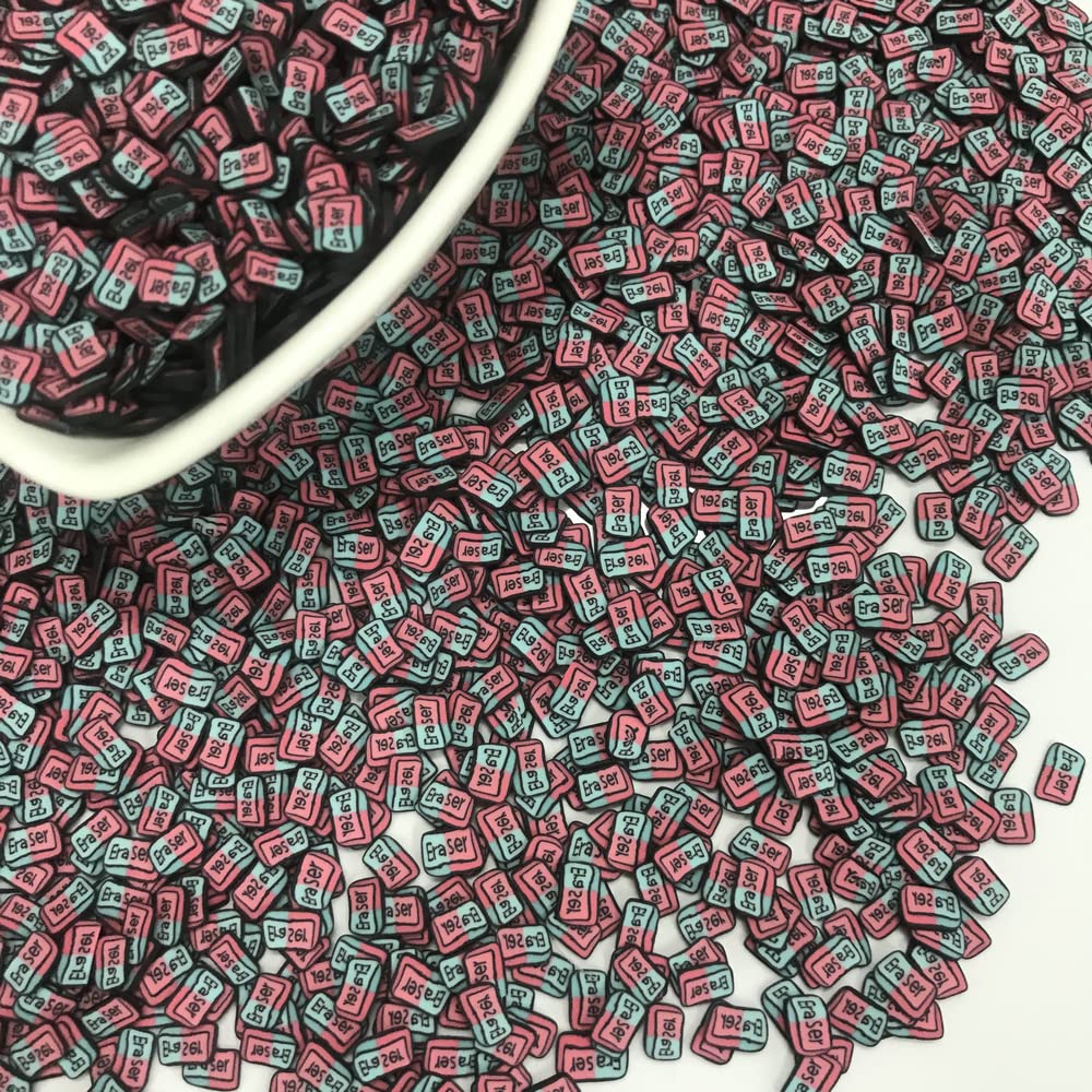 Soft Clay Delights 50g Rubber Slices for Resin Nail Art, Slime, Cake