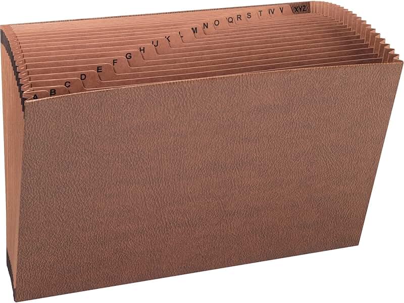 Alphabetic Legal Size Expanding File with 21 Pockets