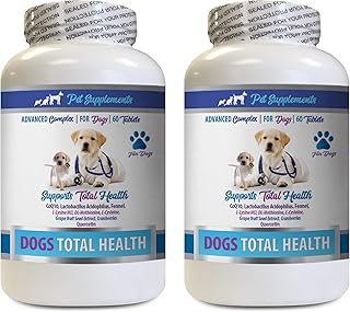 Dog Dental and Health Support Treats, 2 Bottles