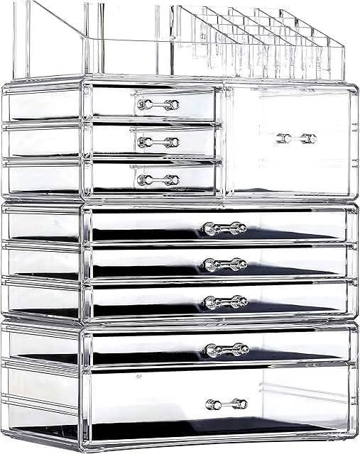 Acrylic Makeup Organizer with 9 Drawers