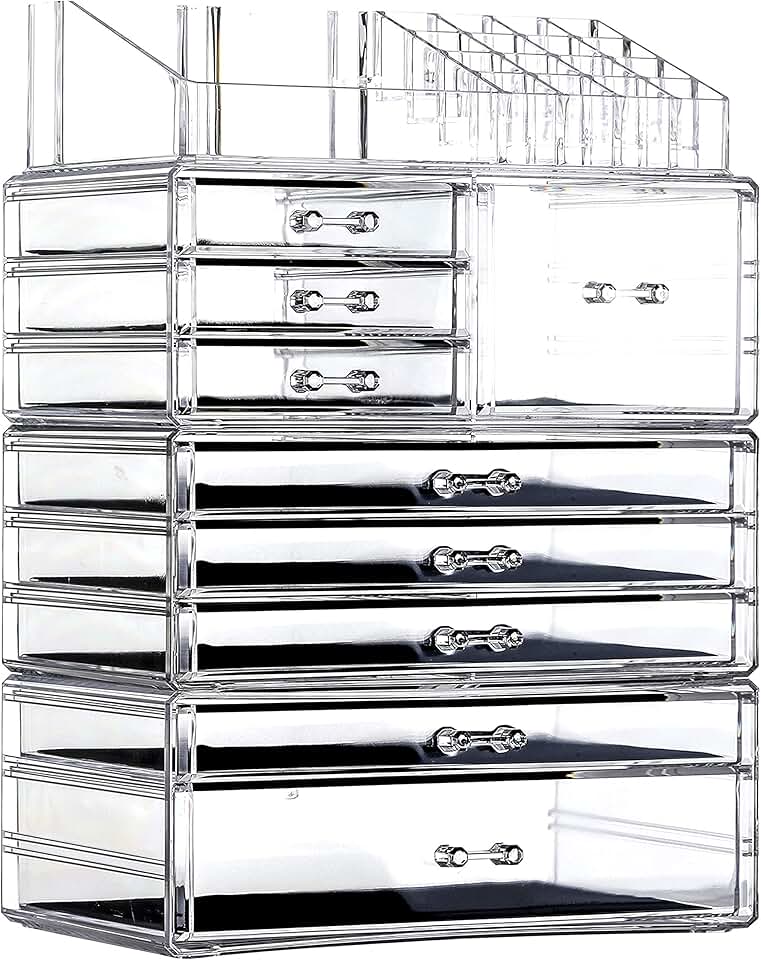 Acrylic Makeup Organizer with 9 Drawers