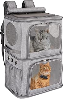 Large 2-in-1 Pet Backpack for Small Cats and Dogs