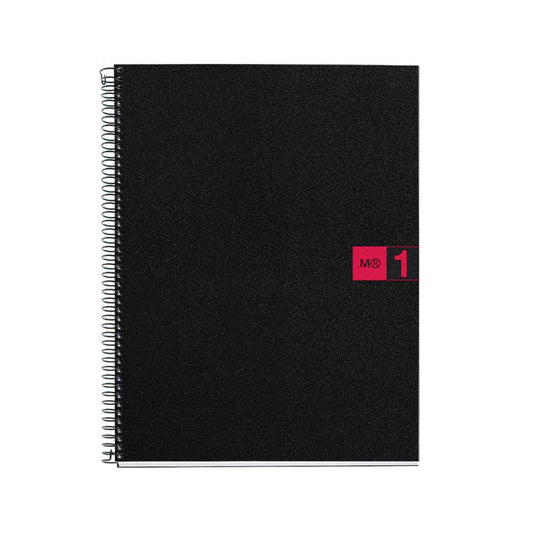Red college ruled spiral notebook, 80 sheets