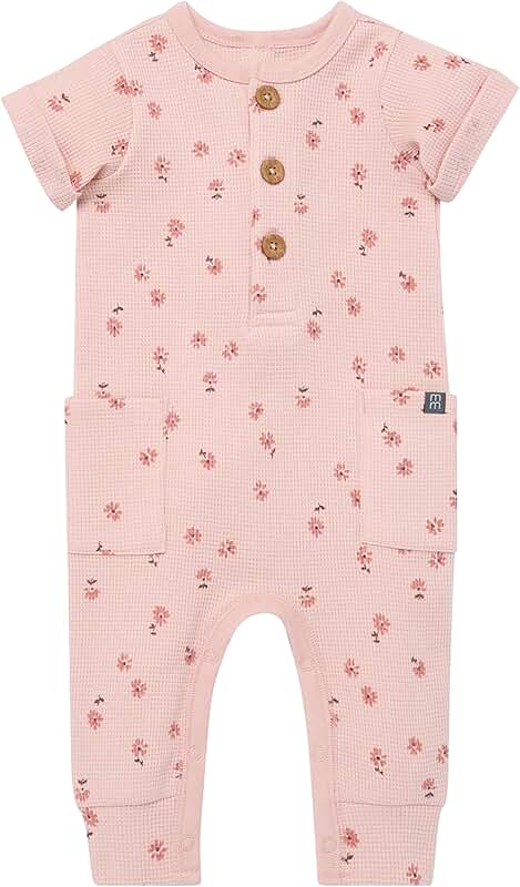 Unisex Short Sleeve Long Leg Romper