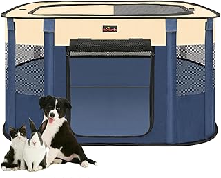 Foldable Dog and Pet Playpen for Indoor and Outdoor Use