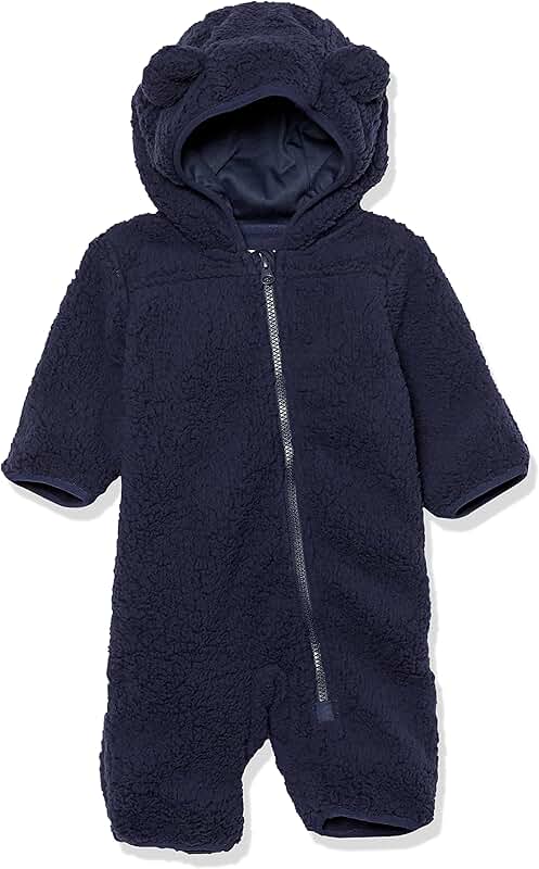 Unisex Baby Sherpa Fleece Bunting Suit