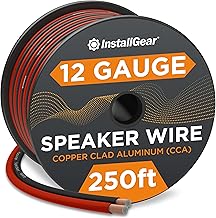 12 Gauge 250ft Speaker Wire for Car and Home Speakers