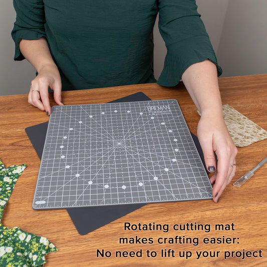 Self Healing Cutting Mat Set 13x13 Inch for Sewing Quilting