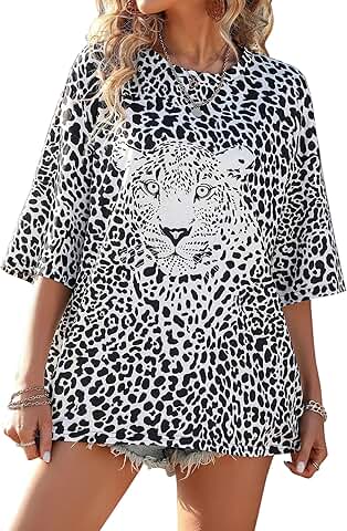 Women's Loose Round Neck Casual Summer T-Shirt