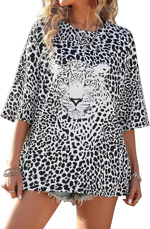 Women's Loose Round Neck Casual Summer T-Shirt