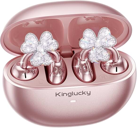 Jewelry-Inspired Clip-On Earbuds with Shamrock Design