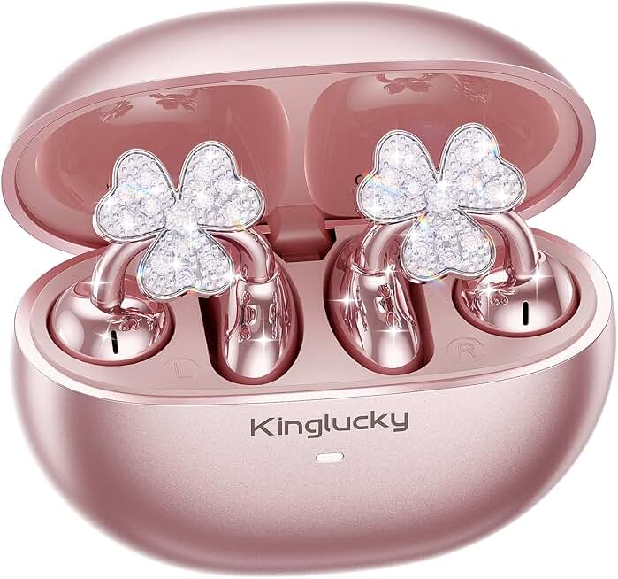 Jewelry-Inspired Clip-On Earbuds with Shamrock Design