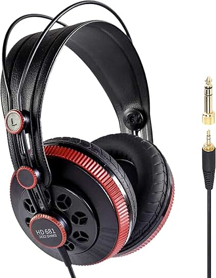 Professional Semi-Open Back Over-Ear Headphones with Air Cushions