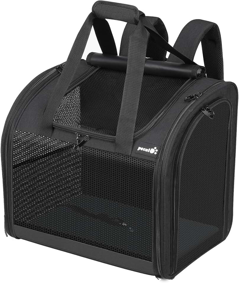 Widened Cat and Dog Backpack with Breathable Mesh