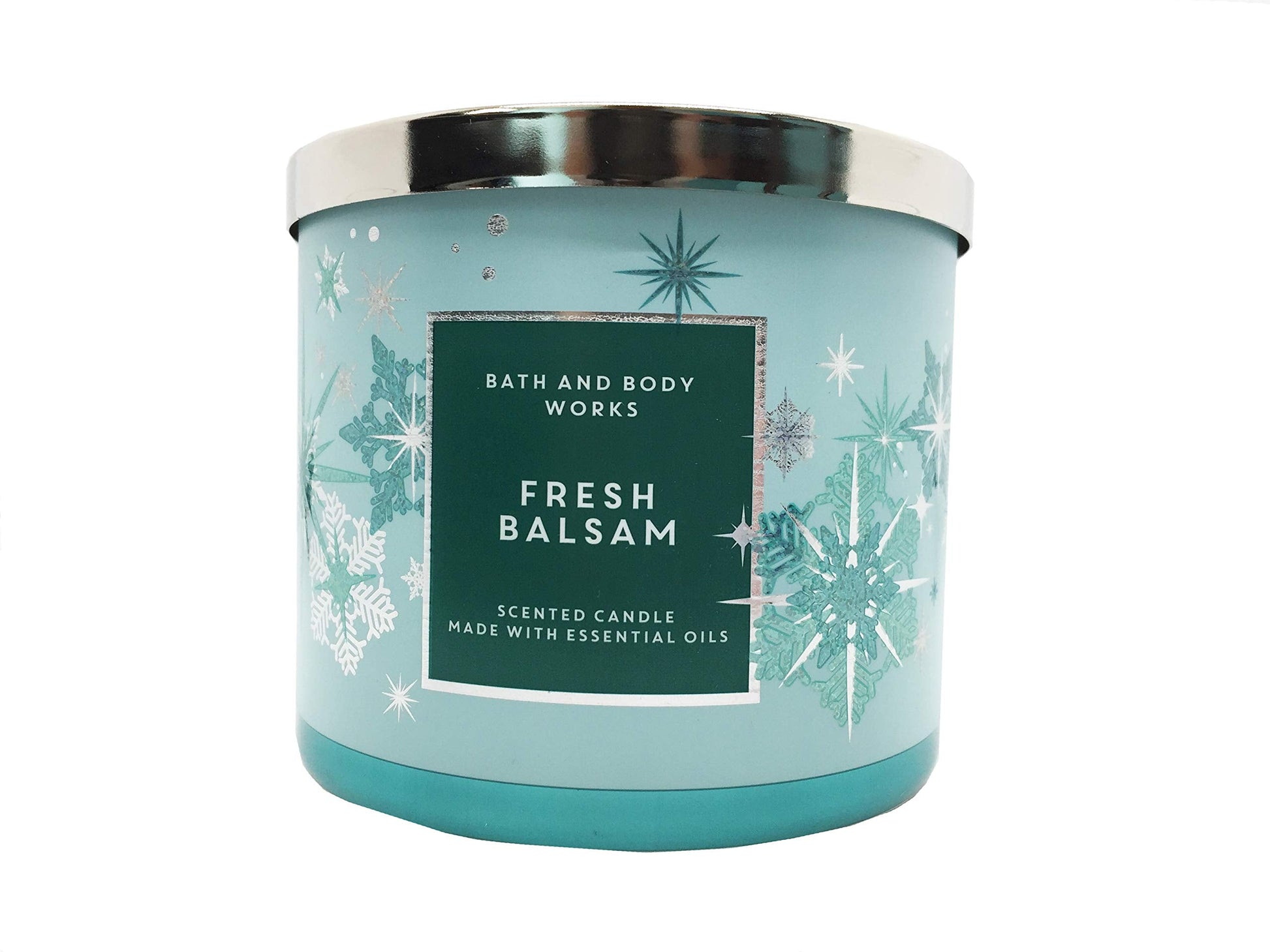  3-Wick Candle w/Essential Oils  14.5 oz  2020 Holidays Scents! Fresh Balsam)