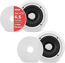 Pair of 6.5-inch in-wall/in-ceiling midbass speakers