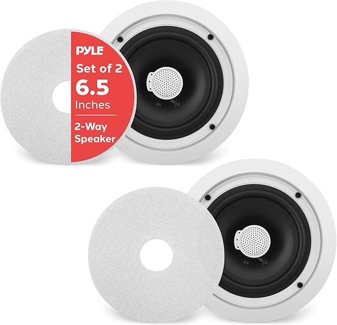 Pair of 6.5-inch in-wall/in-ceiling midbass speakers