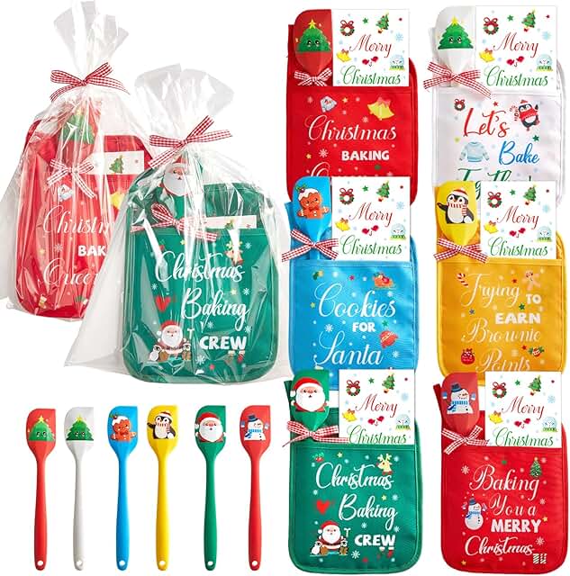 25 Christmas Pot Holders with Spatula and Gift Bags