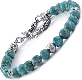 Beaded Turquoise Ocean Gemstone Bracelet for Men and Women
