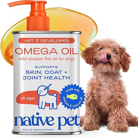 Omega 3 Fish Oil for Dogs and Cats, 32oz
