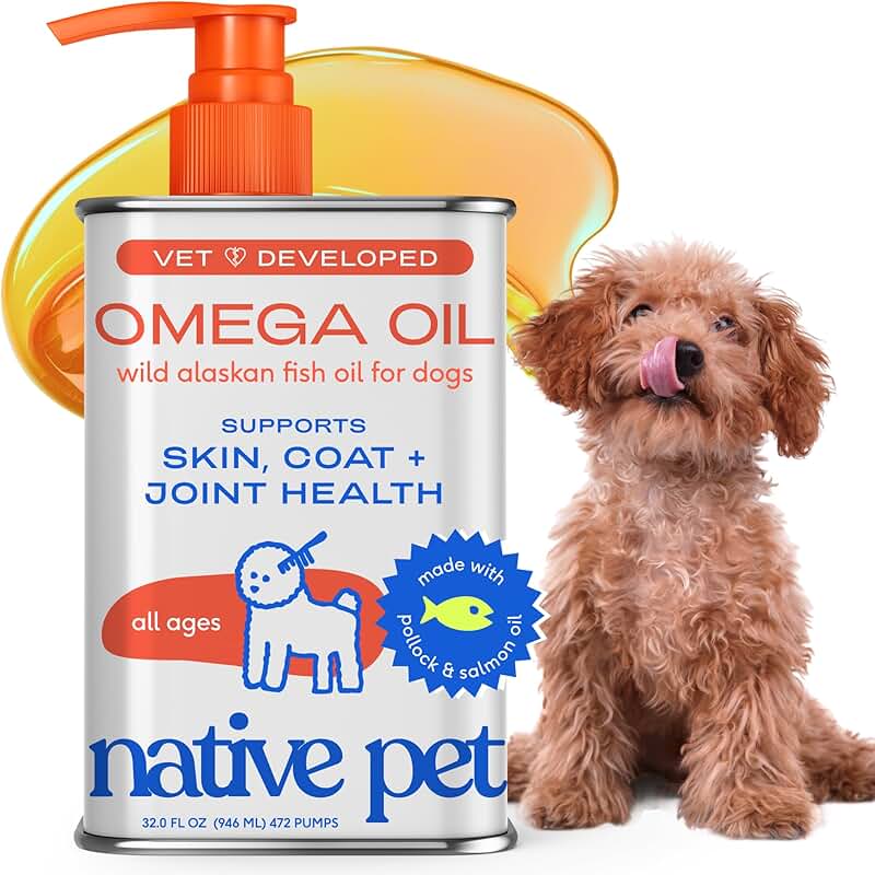 Omega 3 Fish Oil for Dogs and Cats, 32oz