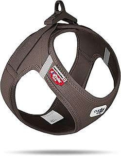 Brown Air-Mesh Vest Harness with Curli Clasp L