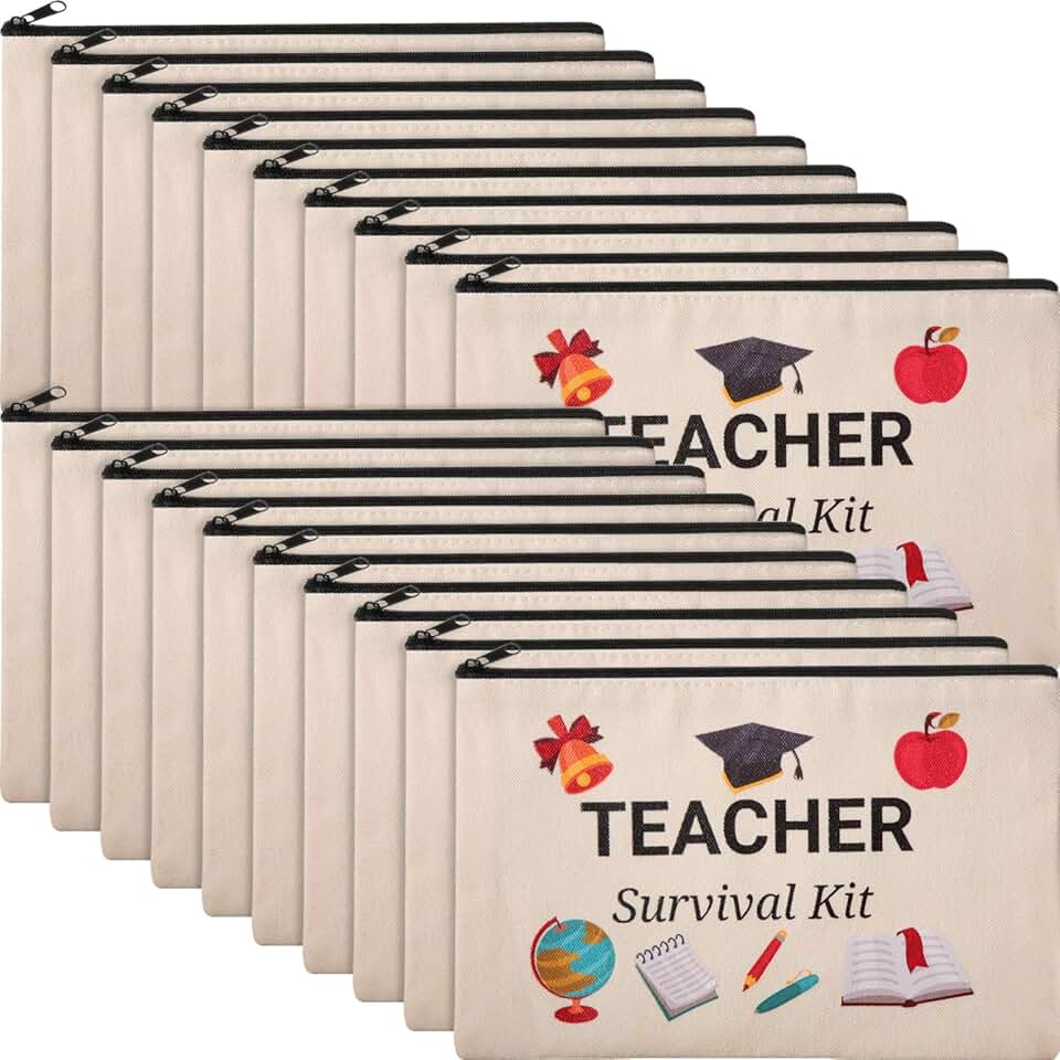 20 Teacher Appreciation Cosmetic and Pencil Bags