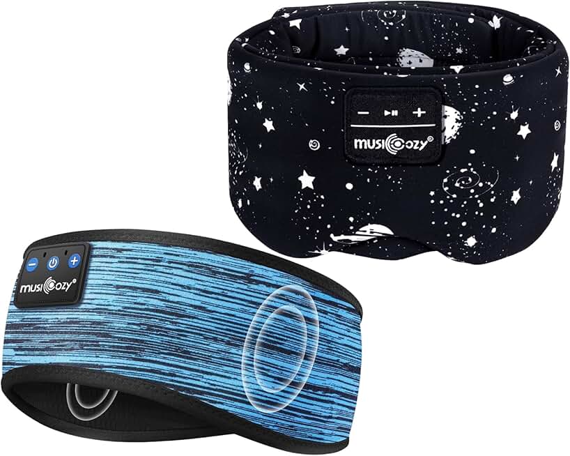 Wireless Sleep Mask with Headphones and Adjustable Band