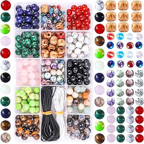 290-Piece Fishdown Mixed Stone Beads Jewelry Making Kit