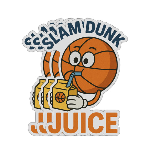 Set of 3 Funny Basketball Juice Stickers