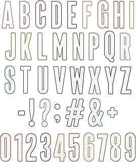 Alphanumeric Bulletin Die Set, 43 Pieces