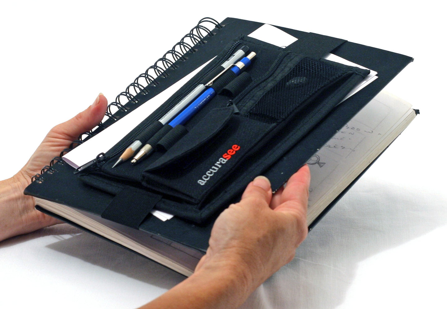 Sketch Caddie for Artists with Elastic Band Attachment