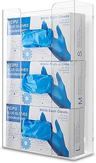 Triple Acrylic Glove and Tissue Dispenser Wall Mount