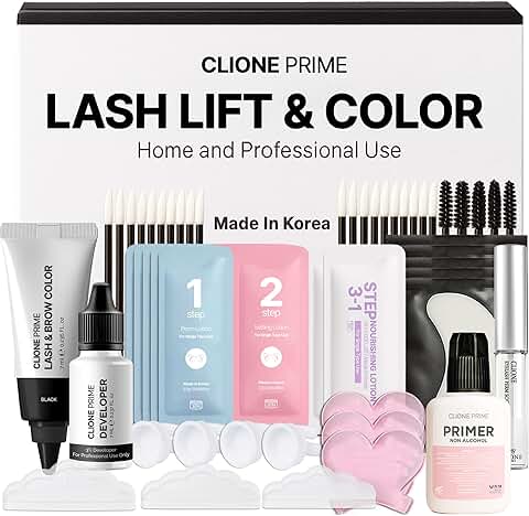 Korean Eye Lash Lift and Color Kit with Brow Lamination