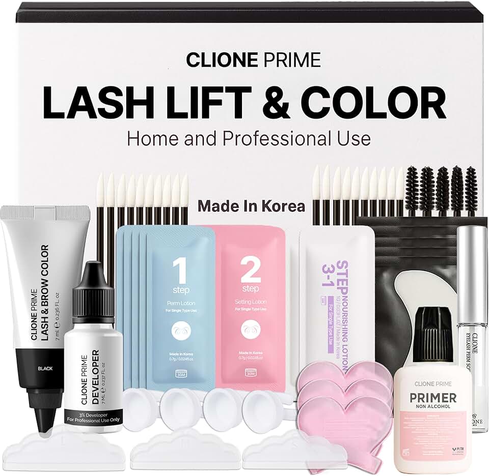 Korean Eye Lash Lift and Color Kit with Brow Lamination