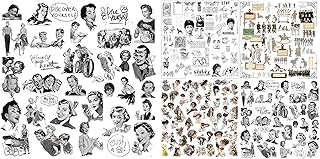 Set of 5 Vintage Junk Journal Stickers