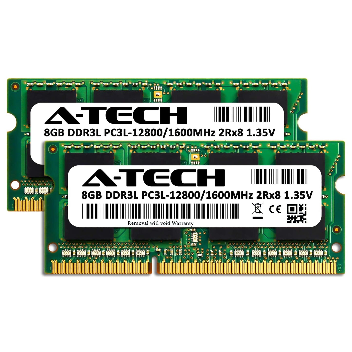 16GB (2x8GB) DDR3L 1600 MHz SODIMM PC3L-12800 (PC3-12800) CL11 DDR3 2Rx8 1.35V Laptop RAM Memory Modules
