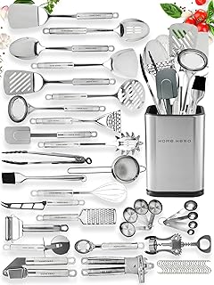 54-Piece Stainless Steel Kitchen Utensil Set
